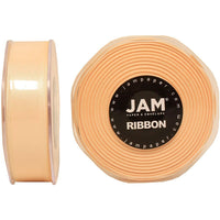 JAM Paper Double Faced Satin Ribbon, .88 Inch Wide x 25 Yards, Ivory, 2 Pack (807SAiv25g)-Ivory