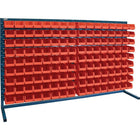 Kleton Louvered Rack & Bins Combinations, 144 Bins, 72" W x 15" D x 40" H-Depth: 15"