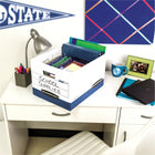 Bankers Box R-Kive Letter/Legal Heavy-Duty Storage Box - Blue - 4 Pack-Fits Letter and Legal size