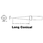 Weller Et Series Tips For Tef891 Soldering Pencil, 12 Pack-ET Series Tips for TEF891 Soldering Pencil, Long Conical