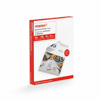 Staples Brochure & Flyer Paper - 8 1/2" x 11" - Glossy White - 150 Sheets-Turn your printer into your very own print shop