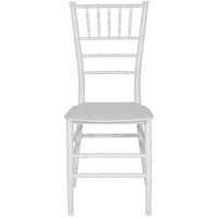 Flash Furniture HERCULES Series White Resin Stacking Chiavari Chair - 2 Pack-Set of 2 Chiavari Chairs