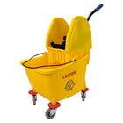 Johnny Vac  Downpress Wringer & Bucket Combo - BU32YEDP - 8 gal (32 L)-Deluxe Downpress Mop Wringer and Bucket
