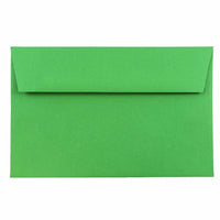 JAM Paper A9 Invitation Envelopes, 5.75 x 8.75, Brite Hue Green Recycled, 1000 Pack (98176B)-Christmas green