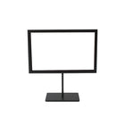 Futech Countertop Metal Sign Holder - Black - 2 Pack-Insert size 11”W x 7”H
