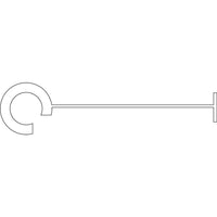 Tagging Hook Pins, 2 1/2", 5000 Pack-Clear