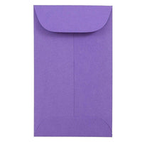 JAM Paper #3 Coin Envelopes, 2.5 x 4.25, Brite Hue Ultra Violet Purple, 500 Pack-Coin Envelopes