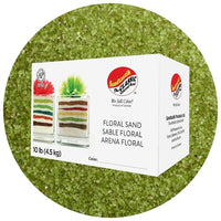 Sandtastik Floral Coloured Sand, 10 lb (4.5 kg) Box, Sour Apple-Coarse grain with natural sparkle throughout