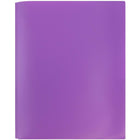 JAM Paper Plastic POP 2-Pocket Clasp School Folders with Prong Clip Fasteners, Purple,12 Pack-5
