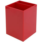 JAM Paper Plastic Pen Holder, Red (341RE)-Colour: Red