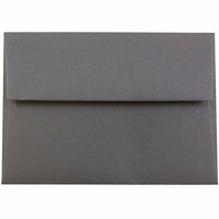 JAM Paper 4bar A1 Envelopes, 3.63 x 5 1/8, Dark Grey, 250 Pack (36396431H)-Gray dark base envelope