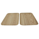 Cathay Importers Bentwood Rect Tray 15.75"W x 12"D x 0.6"H - Light Brown - 2 Pack-Ideal for organizing, serving, displaying your favourite things, and as an accent piece
