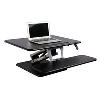 Heartwood 100-DTHA Sit-To-Stand Adjustable Height Desk Riser, Black-Sit-To-Stand desk riser