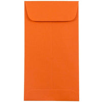 JAM Paper #7 Coin Envelopes, 3 3/8 x 6, Brite Hue Orange Recycled, 500 Pack-Coin Envelopes