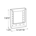 Azar Displays Hanging Brochure Holder, 7.87" x 6.25", 10 Pack (252341)-Brochure Holder