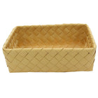 Cathay Importers Resin Rect Basket, Natural, 3/Pack-No lid