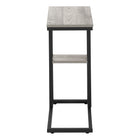 Monarch Specialties - 3671 Table D'Appoint - 25 po H/Gris/Metal Noir-Garantie : 1 an limite pour les pieces