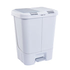 Step N' Sort Dual Trash and Recycling Bin - 40 L - White-40 Liter capacity; each bin holds 20 Liters