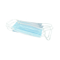 Aurelia ASTM Level 2 3 Ply Adult Disposable Procedure Mask - Earloop - Blue - 10 Packs of 50 (2220)-High air permeability