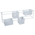 Truu Design Sliding Wall Shelf, 23.5 x 6 inches, White-Dimensions: 23.5"L x 6"H x 4.25"W