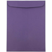 JAM Paper Open End Catalog Envelopes - 9" x 12" - Dark Purple - 25 Pack -Colour: Dark Purple