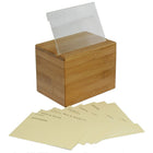 Oceanstar RB1408 Bamboo Recipe Box with Divider-90-day manufacturer's warranty (details with product)