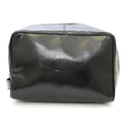 Ashlin Payton Top Zippered Shave Bag, Black-Front zippered section for quick access to small