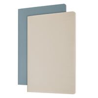 Gry Mattr Softcover Stone Paper Journal - A5 Format - 48 Pages - Cream/Light Blue - 2 Pack-48 Lined Pages