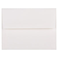 JAM Paper A2 Invitation Envelopes, 4.38 x 5.75, Strathmore Bright White Laid, 100 Pack (99118g)-Bright white