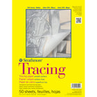 Strathmore 300 Series Tracing Paper Pad - 9" W x 12" H - White - Tape Binding - 50 Sheets - (P370-9-6)-Practice illustration adjustments and transfer sketches to new surfaces using this tracing paper