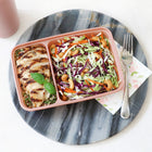 Bentgo Prep 2-Compartment Meal Prep Container - Blush Pink - 10 Pack-Cook meals for the week all at once and store them in the fridge or freezer to save time and the hassle of daily cooking