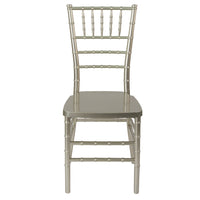 Flash Furniture HERCULES PREMIUM Series Champagne Resin Stacking Chiavari Chair-Chiavari Seating