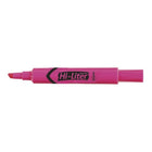 Avery Hi-Liter Chisel Tip Highlighters - Pink - 12 Pack-Molded chisel tip won't fray or mush