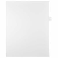 Mark Maker Legal Exhibit Index Tab White Single Tabs, 1/15th Cut, Letter Size, No Holes, Number 125, 25 Pack-White Single Tabs, 1/15th Cut