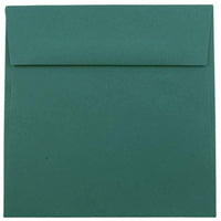 JAM Paper 6.5 x 6.5 Square Envelopes, Teal, 100 Pack-Invitation Envelope