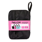 PACK N FOLD 51111 Foldable Lightweight Water-Resistant Tote Bag, Black-1 front slip pocket