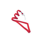 Beslayn Heavy Duty 3/8" Flat Braid Woven Lanyard With Nickel-Plated Steel Swivel Hook - Red - 100 Pack-Easy, convenient way to display your name badge