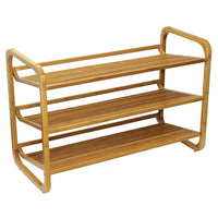 Oceanstar 3-tier Bamboo Shoe Rack (SR1231)-3 Tier shoe rack