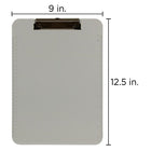 JAM Paper Plastic Clipboards, 9 x 13, Grey, 12 Pack (340926884A)-Features: Clipboards Give You a Fun Refreshing Way to Organize your Papers and Take Notes! Sturdy Construction, Functionable Metal Spring Clip to Securely Hold Papers