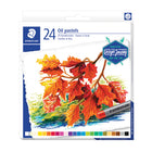 Staedtler Oil Pastels - Paper Wrapped - 24 Pack-Suitable for almost all smooth surfaces and a wide range of painting techniques