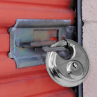Master Lock 70mm Wide Stainless Steel Shrouded Discus Keyed Padlock-4-pin cylinder helps prevent picking