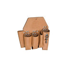 Portes-outils à 5 pochettes, Cuir, Noir, Nbre de pochettes - 5, Porte-outil multiple, Fabrication de la ceinture - Trous-1