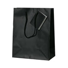 Jam Paper Gift Bags with Rope Handles - Medium - 8" x 10" x 4" - Black Matte - 100 Pack-Color: Black Matte
