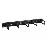 StarTech 1U Server Rack Cable-Management Panel (CABLMANAGERH)-Get hassle-free cable management with pass-thru routing holes that route cables through the panel and into the D-rings