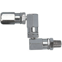 Aurora Tools Grease Swivels, 6000 PSI, 1/4" NPT (F), 1/8" NPT (M)-Installed between the delivery hose and grease control valve, swivels permit easy handling of c