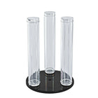 Azar Displays 12" x 2" 3 Pole Wrist Watch/Bracelet Vertical Counter Display (900069)-Bracelet poles that revolve on a 9" diameter black base