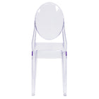 Flash Furniture Ghost Side Chair - Transparent Crystal-Classic Style Accent Chair
