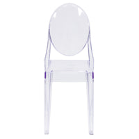 Flash Furniture Ghost Side Chair - Transparent Crystal-Classic Style Accent Chair