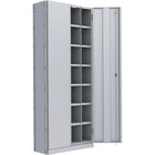 Metalware RK921 Boltless Shelving Unit, 8-Shelves, 36" x 12" x 88", Light Grey-Adjustable shelving system that provides high strength, yet economical storage capacity for your needs