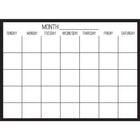 WallPops Black on Clear Monthly Calendar - Black-Calendars
